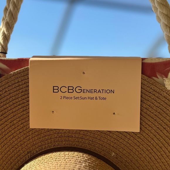 New Ladies BCBG Generation, Sun Hat & Tote, 2-Piece Set, NWT - Picture 3 of 6
